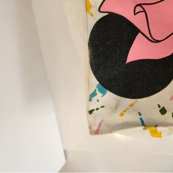 Vintage 90s Disney Minnie Mouse Pink Vinyl Tote Beach Bag Made in USA 1990s Rare - Picture 8 of 10